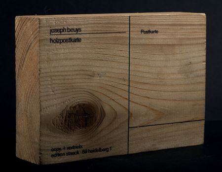 Multiplo Beuys - Joseph Beuys : Holzpostkarte (Wood postcard), 1974