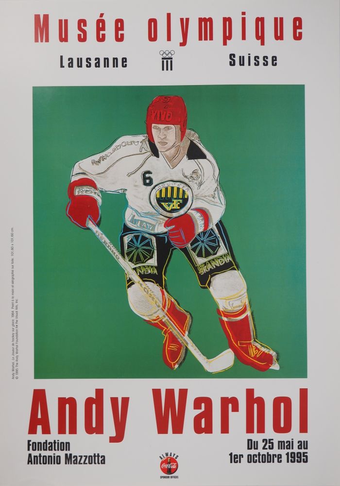 Libro Illustrato Warhol - Joueur de Hockey