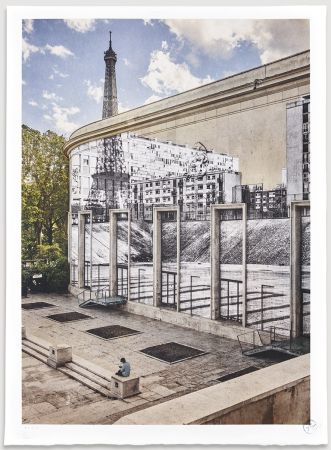Litografia Jr - JR Au Palais De Tokyo, 28 Aout 2020, 16h12, Paris, France