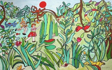 Litografia De Saint Phalle - Jungle 2