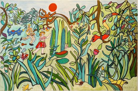 Litografia De Saint Phalle - Jungle II 