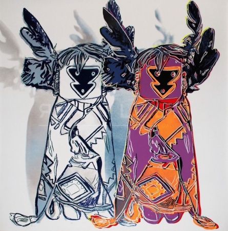 Serigrafia Warhol - Kachina Dolls 381 by Andy Warhol