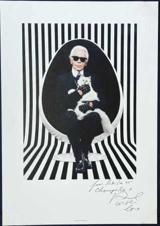 Non Tecnico Pierre Et Gilles - Karl Lagerfeld et Choupette, 2015