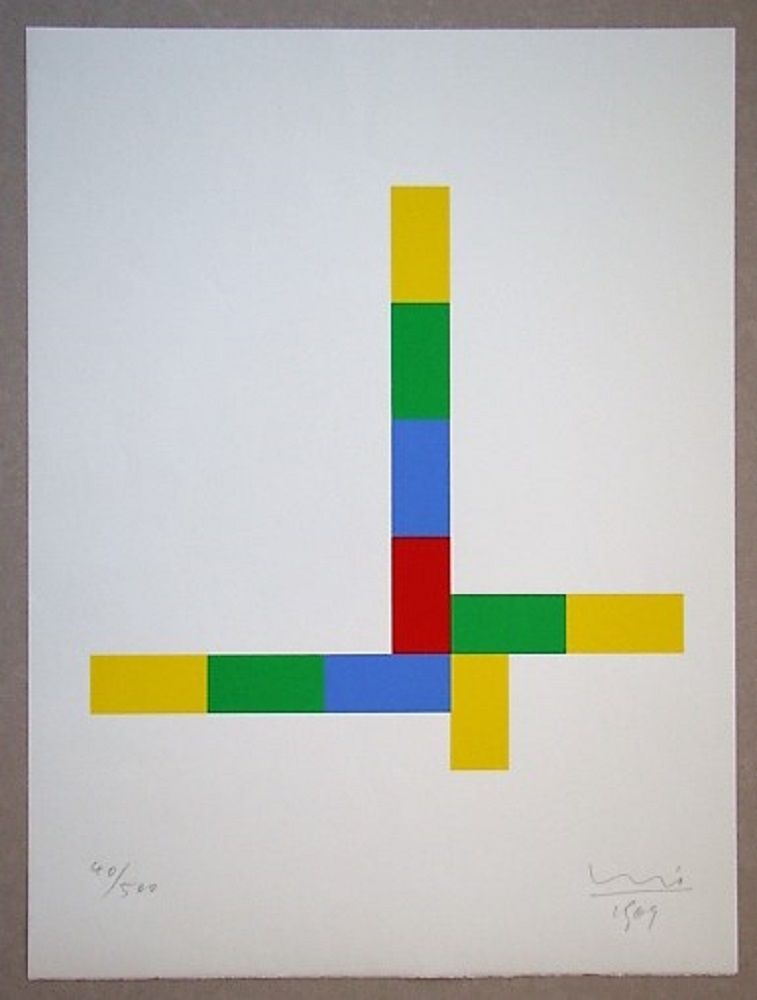 Serigrafia Bill - Konkrete Komposition, 1969