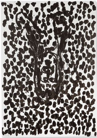 Litografia Baselitz - Kopf - 14 (aus Suite 45)