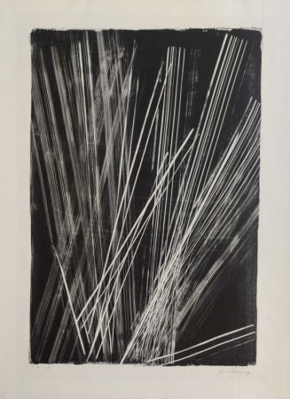 Litografia Hartung - L 1966-19 
