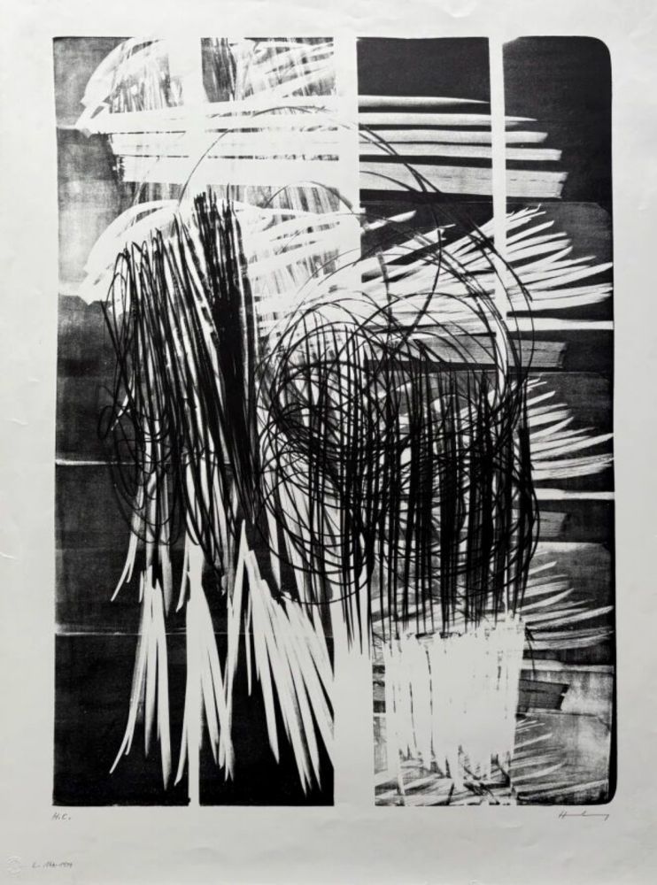 Litografia Hartung - L 1974-16A