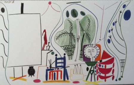 Litografia Picasso - L atelier de la californie