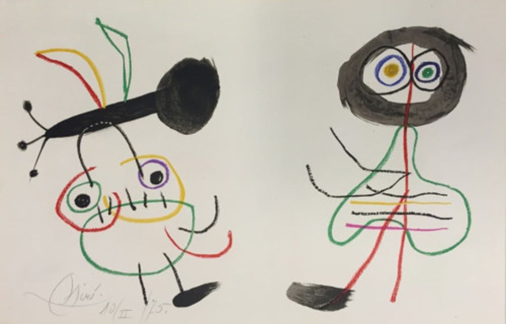 Litografia Miró - L' Enfance d'Ubu 1