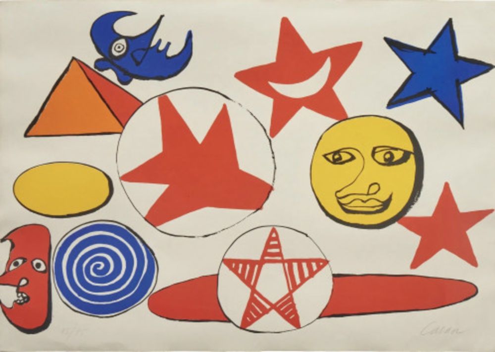 Litografia Calder - L Etoile Rouge