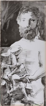 Pochoir Picasso - L Homme au mouton