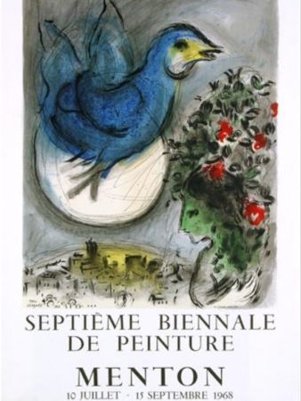 Litografia Chagall - L OISEAU BLEU
