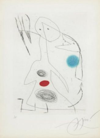 Acquaforte E Acquatinta Miró - L Ultime Menace