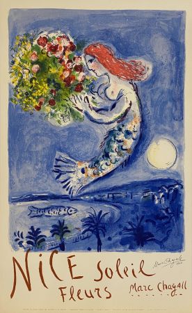 Litografia Chagall - La Baie des Anges (The Bay of Angels)