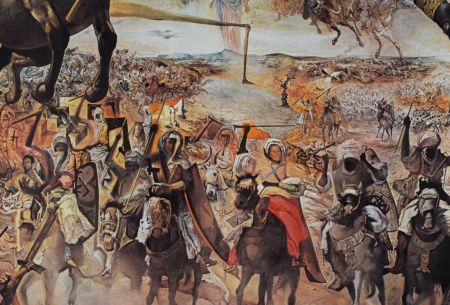 Litografia Dali - La bataille de Tétouan, 1980