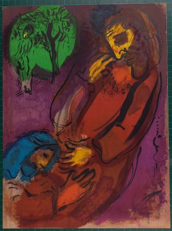 Litografia Chagall - La Bible : David et Absalom, 1956