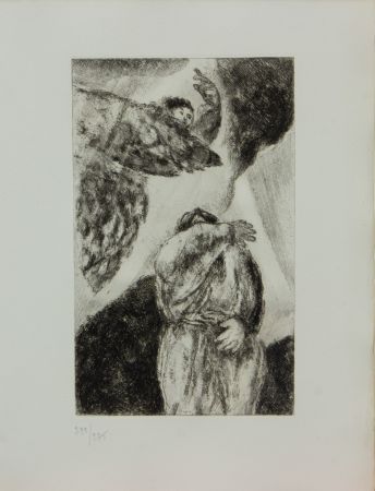 Incisione Chagall - LA BIBLE ( LA VISION D'ELIE )