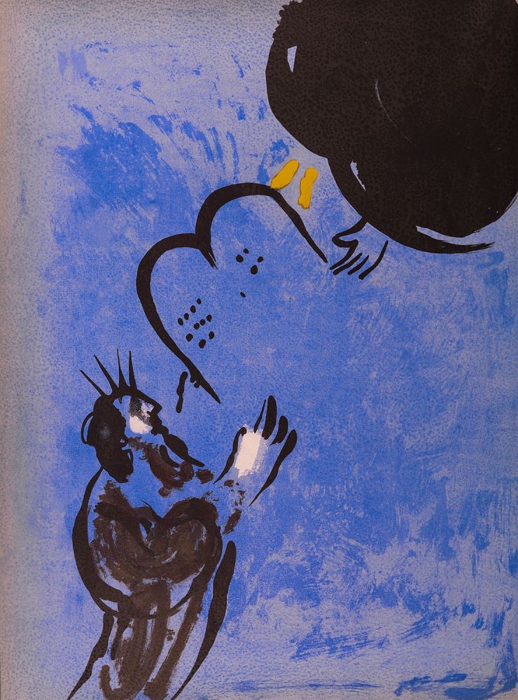 Litografia Chagall - La Bible : Moïse, 1956