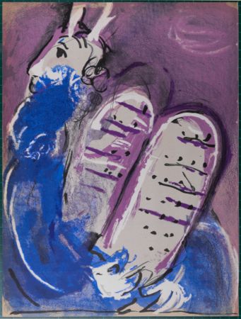 Litografia Chagall - La Bible : Moïse, 1956