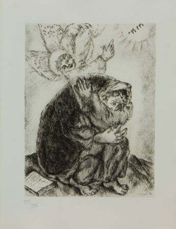 Incisione Chagall - LA BIBLE ( PREMIERE D'ESAIE )