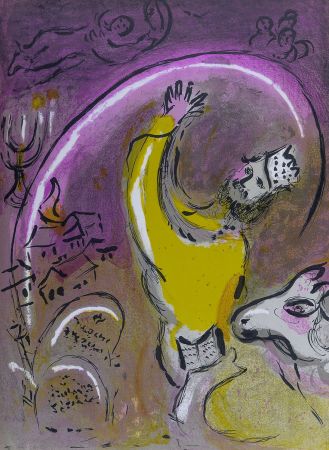 Litografia Chagall - La Bible : Salomon, 1956
