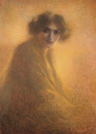 Non Tecnico Levy Dhumer - La Bienveilleante / The Kind Lady - Dessin Original / Original Drawing - PASTEL - 1917