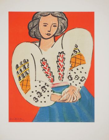 Litografia Matisse - La blouse roumaine