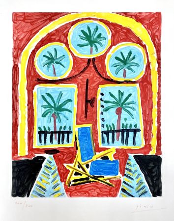 Acquatinta Picasso - La Californie (Interieur Rouge)