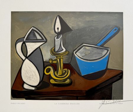 Incisione Su Legno Picasso - La Casserole Émaillée