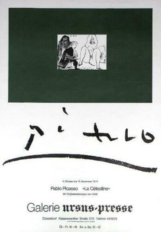 Manifesti Picasso - '' La Celestine ''  Galerie Ursus Presse