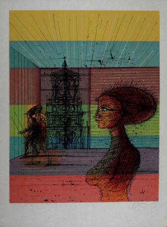 Serigrafia Carzou - La Chambre Close, 1979 - Hand-signed