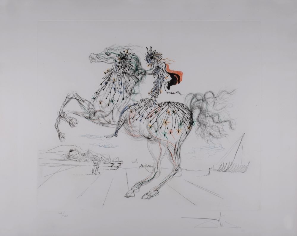 Acquaforte E Acquatinta Dali - La Chevauchée, circa 1970