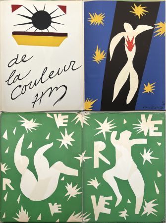 Litografia Matisse - LA CHUTE D'ICARE. Verve. Vol. IV, No. 13. DE LA COULEUR (1945).