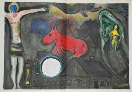 Litografia Chagall - La crucifixion mystique