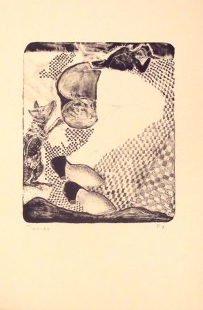 Litografia Toledo - La Dama y el raton
