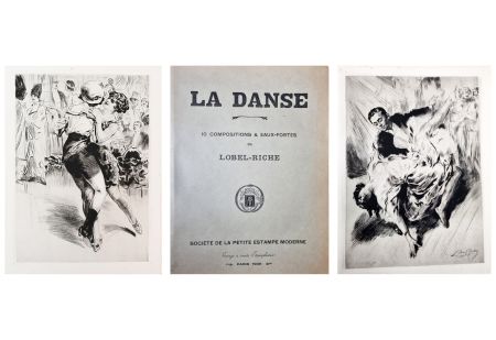 Acquaforte Lobel-Riche - LA DANSE. 10 compositions & eaux-fortes de Lobel-Riche (1939)