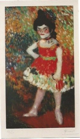 Litografia Picasso - La Danseuse Naine (La anana)