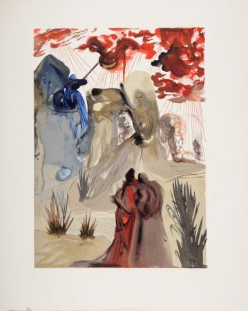 Incisione Su Legno Dali - La Divine forêt, 1963