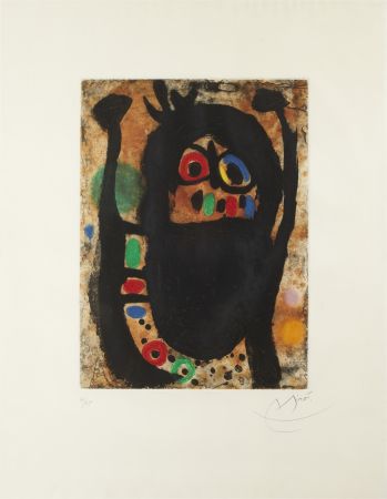 Acquaforte E Acquatinta Miró - La Femme aux Bijoux