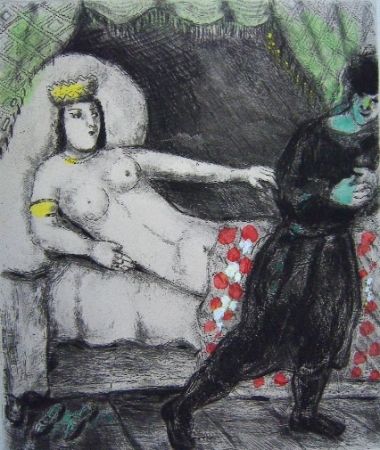Incisione Chagall - La femme de Potiphar