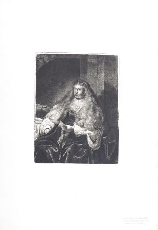 Rotocalcografia Rembrandt - La Femme de Rembrandt
