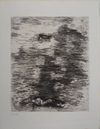 Incisione Chagall - La femme noyée