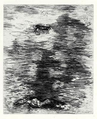 Acquaforte Chagall - La Femme noyée