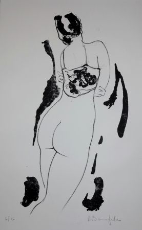 Litografia Bonnefoit - La fille aux bras croisés / The Girl with arms crossed
