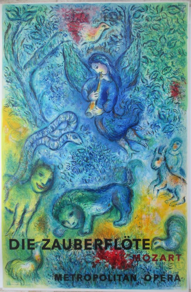 Litografia Chagall - La Flute Enchantèe - Die Zauberflöte