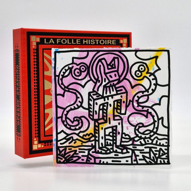 Libro Illustrato Speedy Graphito - LA FOLLE HISTOIRE DE L'ART / Coffret + Original + Gravure