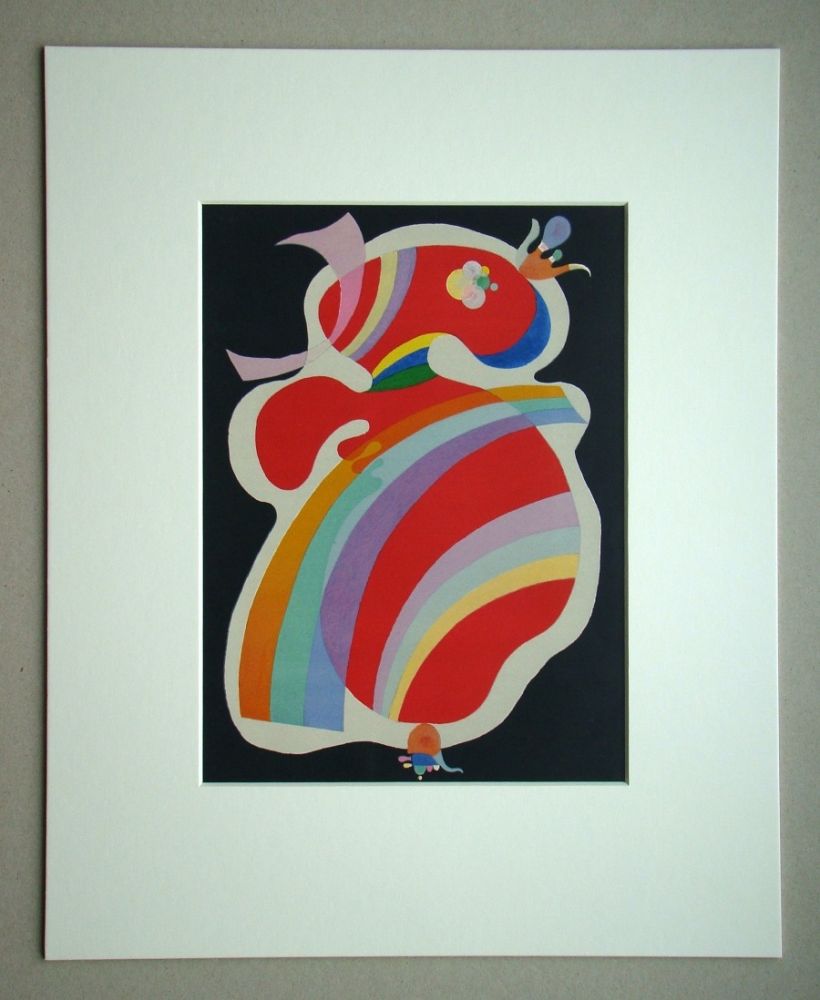 Litografia Kandinsky - La Forme Rouge - 1938