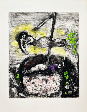 Acquaforte Chagall - La Fortune et le Jeune Enfant