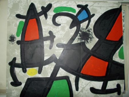 Litografia Miró - La fusée