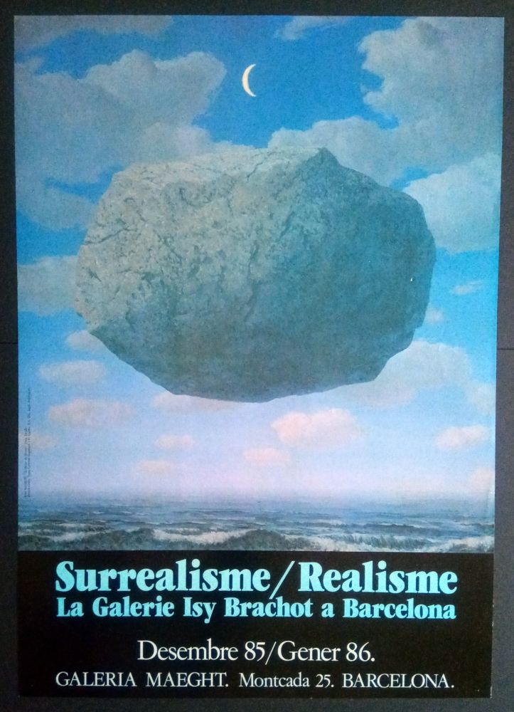 Manifesti Magritte - LA GALERIE ISY BRACHOT A BARCELONA - MAEGHT 1986 